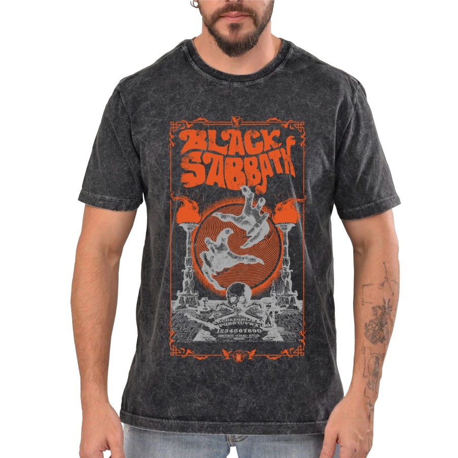 Rockwear Brasil - Camiseta Marmore Black Sabbath 6 Rockwear Preta