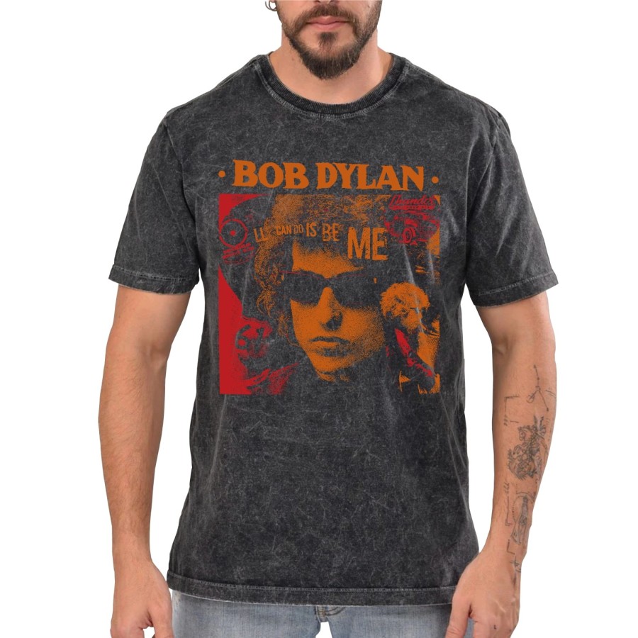 Rockwear Brasil - Camiseta Marmore Bob Dylan 2 Rockwear Preta Rockwear Brasil - Camiseta Marmore Bob Dylan 2 Rockwear Preta