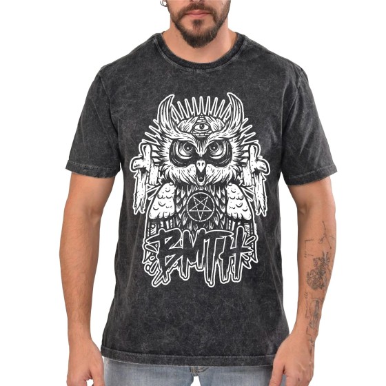 Rockwear Brasil - Camiseta Marmore Bring Me The Horizon Rockwear Preta