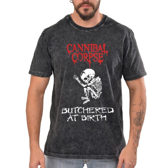 Rockwear Brasil - Camiseta Marmore Cannibal Corpse Rockwear Preta