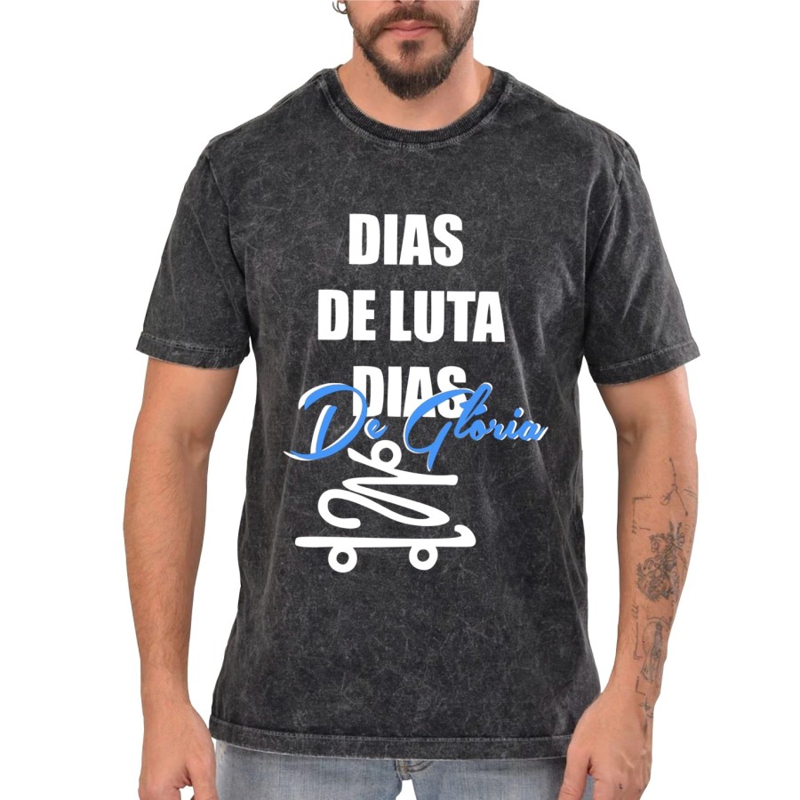 Rockwear Brasil - Camiseta Marmore Charlie Brown Jr Rockwear Preta
