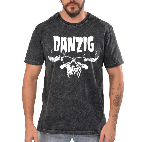 Rockwear Brasil - Camiseta Marmore Danzig Rockwear Preta