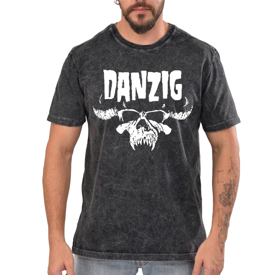 Rockwear Brasil - Camiseta Marmore Danzig Rockwear Preta