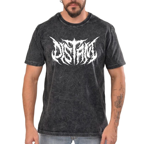 Rockwear Brasil - Camiseta Marmore Distant 2 Rockwear Preta