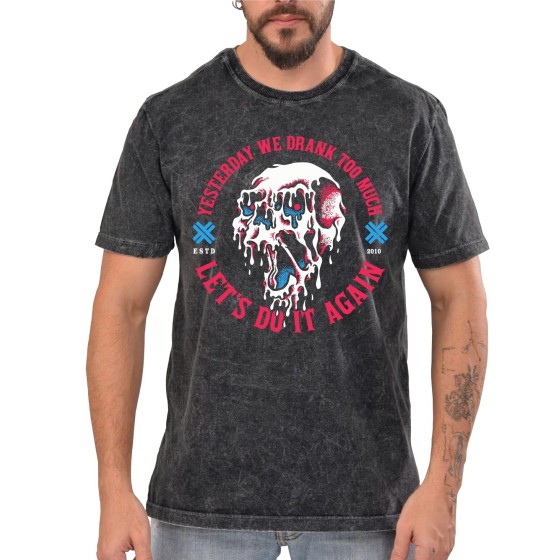 Rockwear Brasil - Camiseta Marmore Electric Callboy Rockwear Preta
