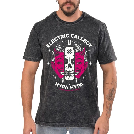 Rockwear Brasil - Camiseta Marmore Electric Callboy 2 Rockwear Preta
