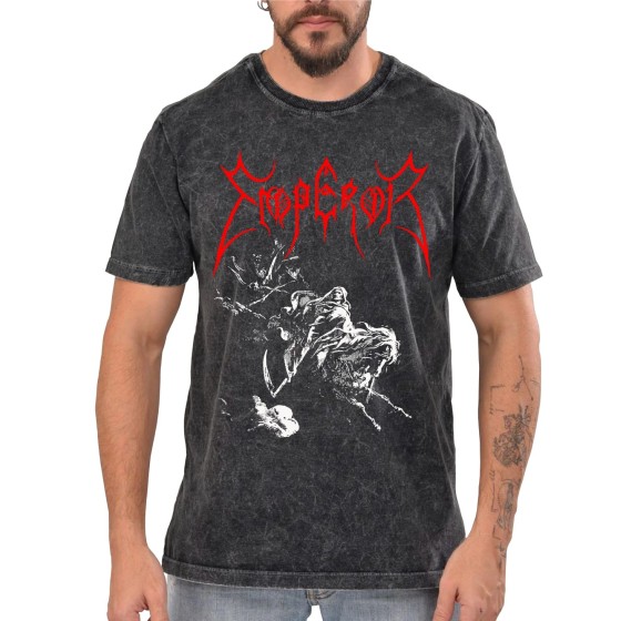 Rockwear Brasil - Camiseta Marmore Emperor Rockwear Preta