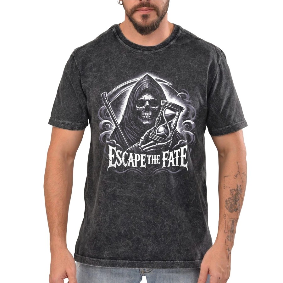 Rockwear Brasil - Camiseta Marmore Escape The Fate Rockwear Preta