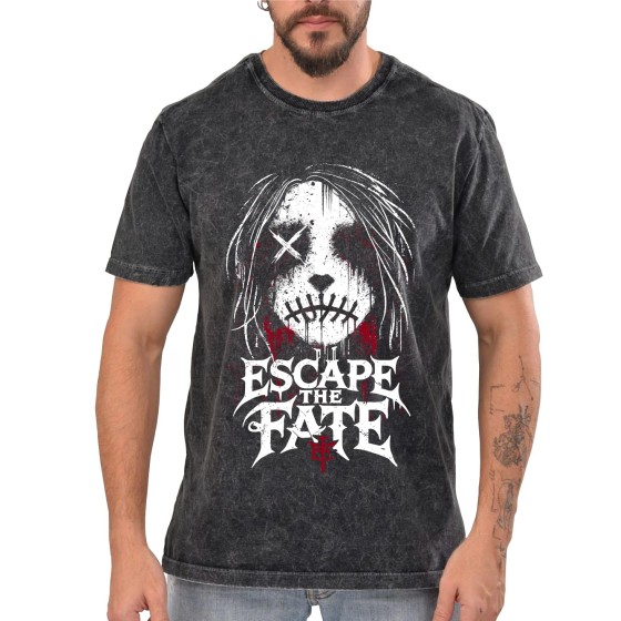 Rockwear Brasil - Camiseta Marmore Escape The Fate 2 Rockwear Preta