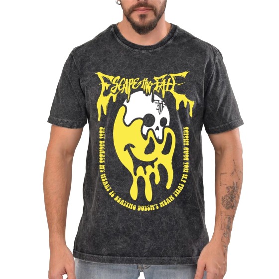 Rockwear Brasil - Camiseta Marmore Escape The Fate 3 Rockwear Preta