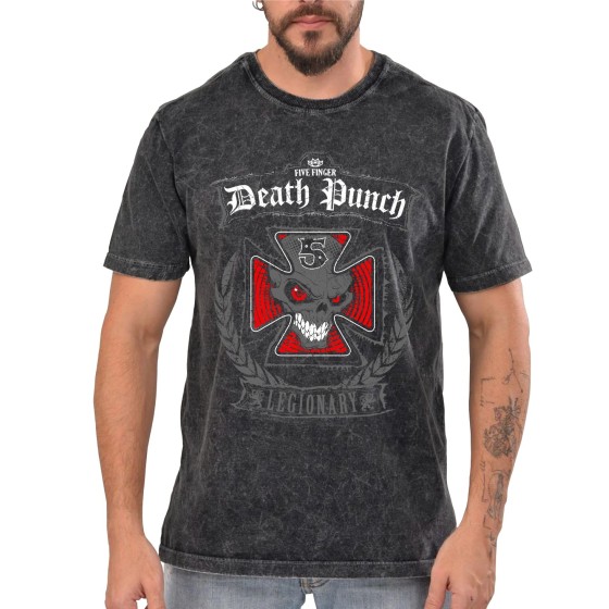 Rockwear Brasil - Camiseta Marmore Five Finger Death Punch 3 Rockwe...