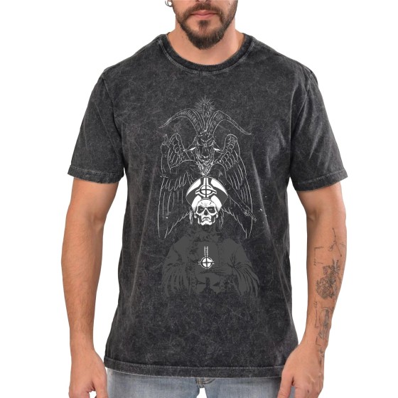 Rockwear Brasil - Camiseta Marmore Ghost 3 Rockwear Preta