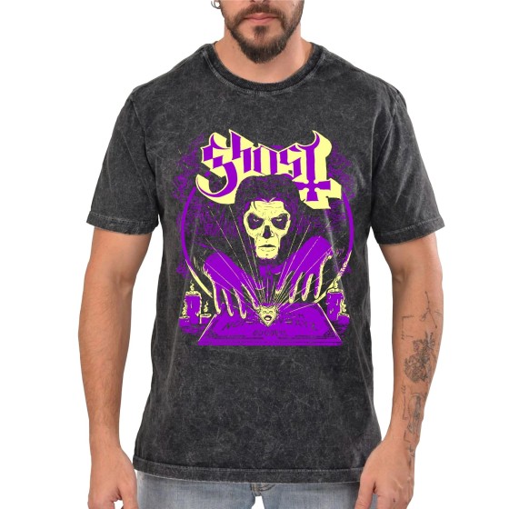 Rockwear Brasil - Camiseta Marmore Ghost 4 Rockwear Preta