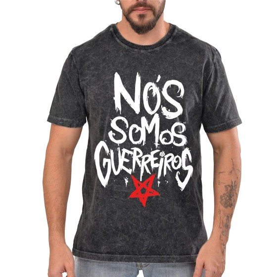 Rockwear Brasil - Camiseta Marmore Gloria Rockwear Preta