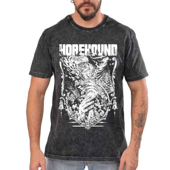 Rockwear Brasil - Camiseta Marmore Horehound Rockwear Preta