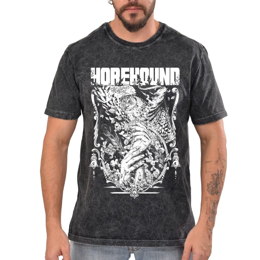 Rockwear Brasil - Camiseta Marmore Horehound Rockwear Preta