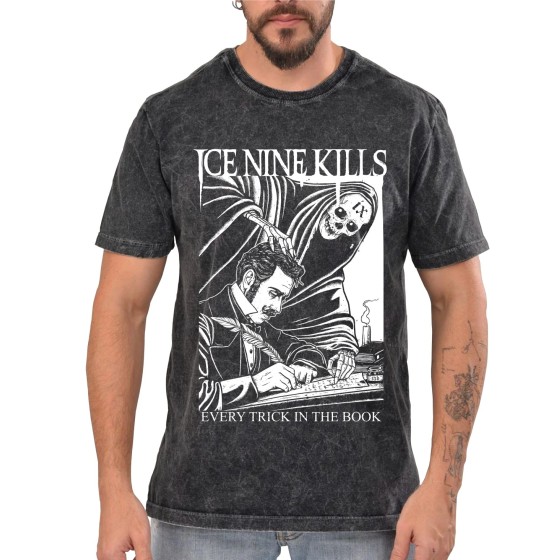 Rockwear Brasil - Camiseta Marmore Ice Nine Kills 3 Rockwear Preta