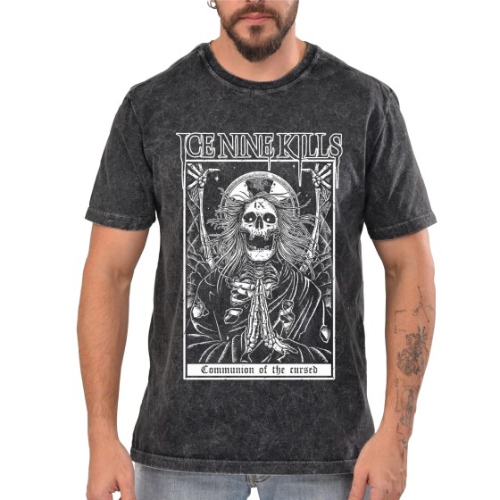 Rockwear Brasil - Camiseta Marmore Ice Nine Kills 4 Rockwear Preta