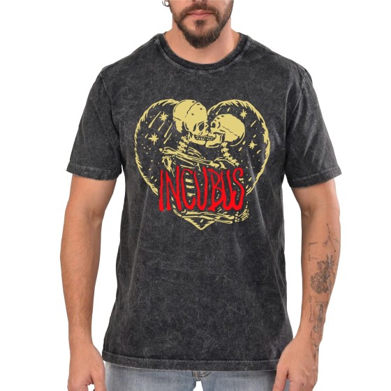 Rockwear Brasil - Camiseta Marmore Incubus Rockwear Preta