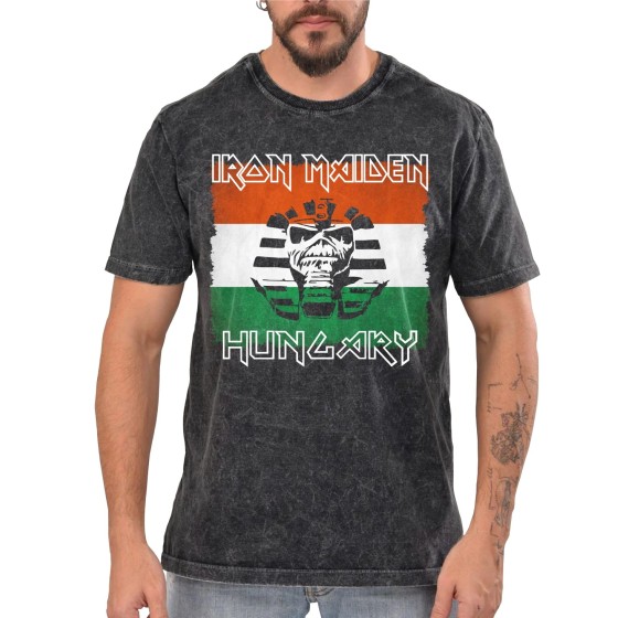 Rockwear Brasil - Camiseta Marmore Iron Maiden 2 Rockwear Preta