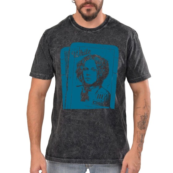 Rockwear Brasil - Camiseta Marmore Jack White Rockwear Preta