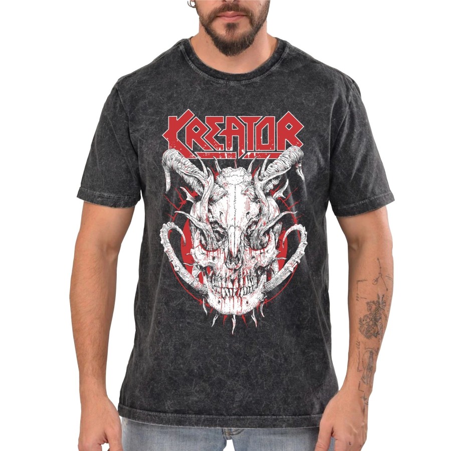 Rockwear Brasil - Camiseta Marmore Kreator 3 Rockwear Preta Rockwear Brasil - Camiseta Marmore Kreator 3 Rockwear Preta