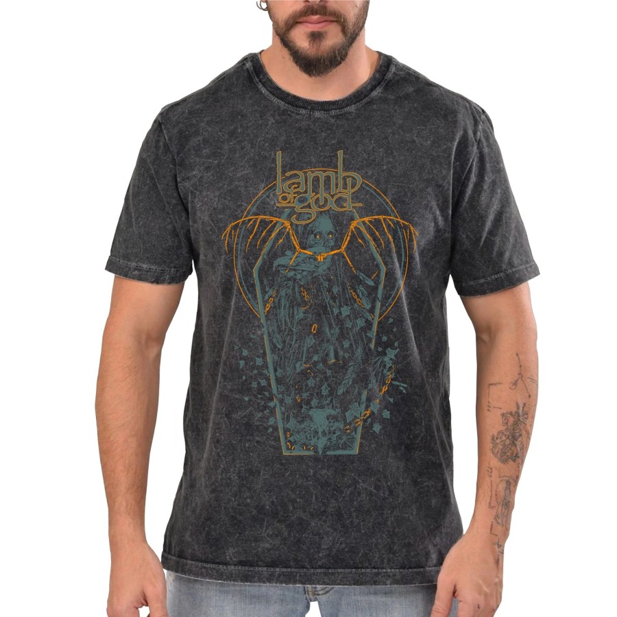 Rockwear Brasil - Camiseta Marmore Lamb Of God 5 Rockwear Preta Rockwear Brasil - Camiseta Marmore Lamb Of God 5 Rockwear Preta