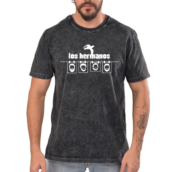 Rockwear Brasil - Camiseta Marmore Los Hermanos Rockwear Preta