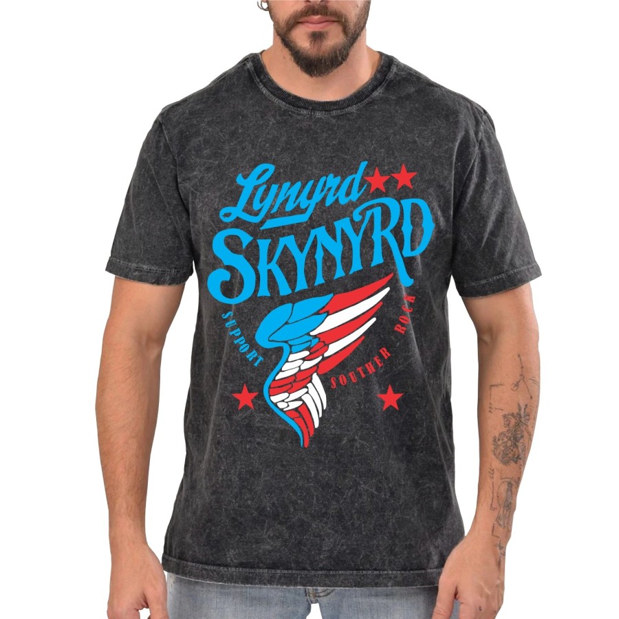 Rockwear Brasil - Camiseta Marmore Lynyrd Skynyrd 3 Rockwear Preta Rockwear Brasil - Camiseta Marmore Lynyrd Skynyrd 3 Rockwear Preta