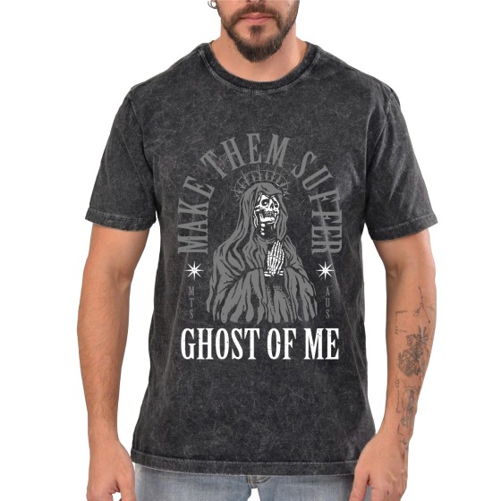 Rockwear Brasil - Camiseta Marmore Make Them Suffer Rockwear Preta