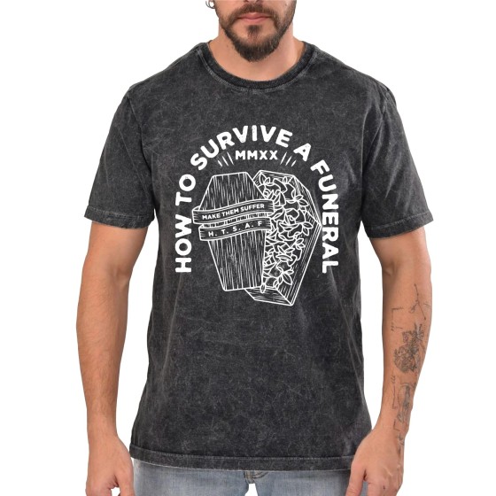 Rockwear Brasil - Camiseta Marmore Make Them Suffer 2 Rockwear Preta
