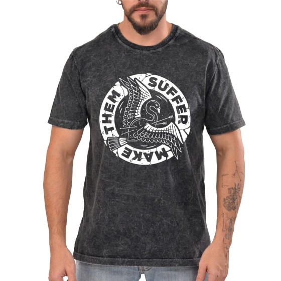 Rockwear Brasil - Camiseta Marmore Make Them Suffer 3 Rockwear Preta