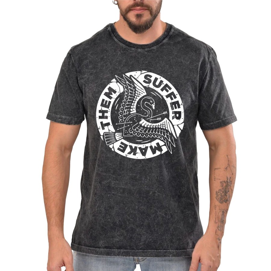 Rockwear Brasil - Camiseta Marmore Make Them Suffer 3 Rockwear Preta Rockwear Brasil - Camiseta Marmore Make Them Suffer 3 Rockwear Preta