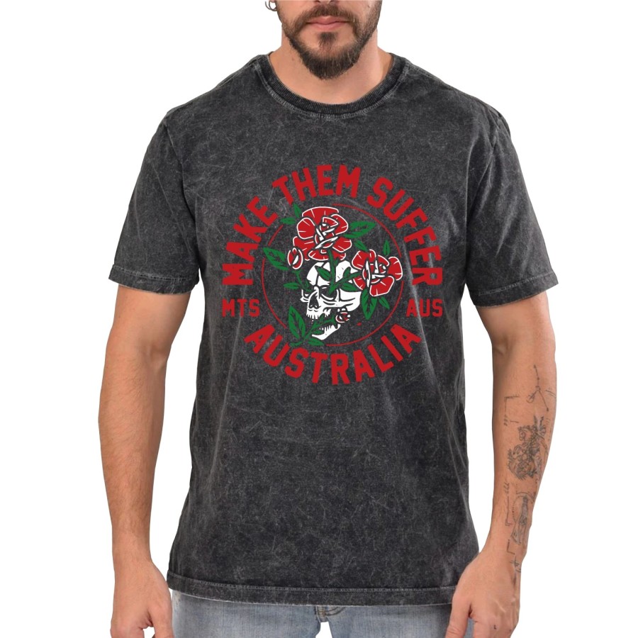 Rockwear Brasil - Camiseta Marmore Make Them Suffer 4 Rockwear Preta