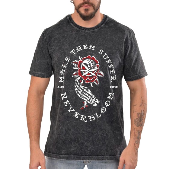 Rockwear Brasil - Camiseta Marmore Make Them Suffer 5 Rockwear Preta