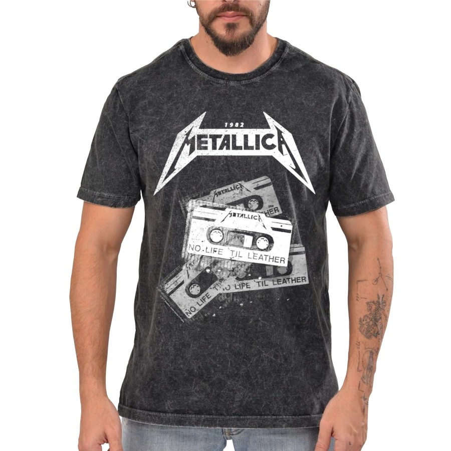 Rockwear Brasil - Camiseta Marmore Metallica 3 Rockwear Preta