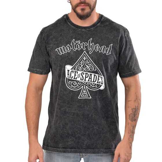 Rockwear Brasil - Camiseta Marmore Motorhead 2 Rockwear Preta