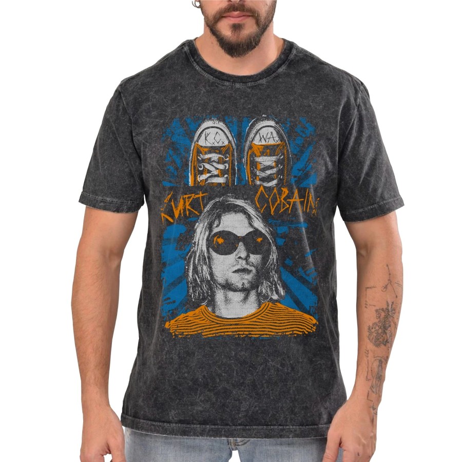 Rockwear Brasil - Camiseta Marmore Nirvana 8 Rockwear Preta Rockwear Brasil - Camiseta Marmore Nirvana 8 Rockwear Preta