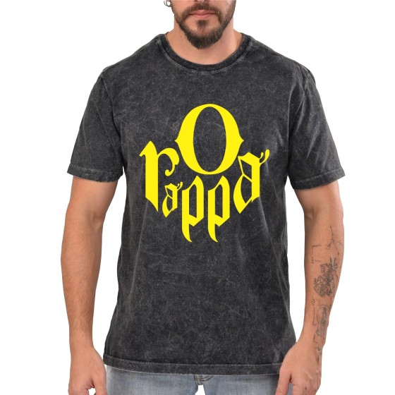 Rockwear Brasil - Camiseta Marmore O Rappa Rockwear Preta