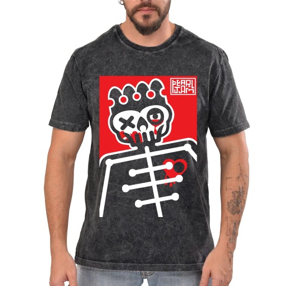 Rockwear Brasil - Camiseta Marmore Pearl Jam 4 Rockwear Preta