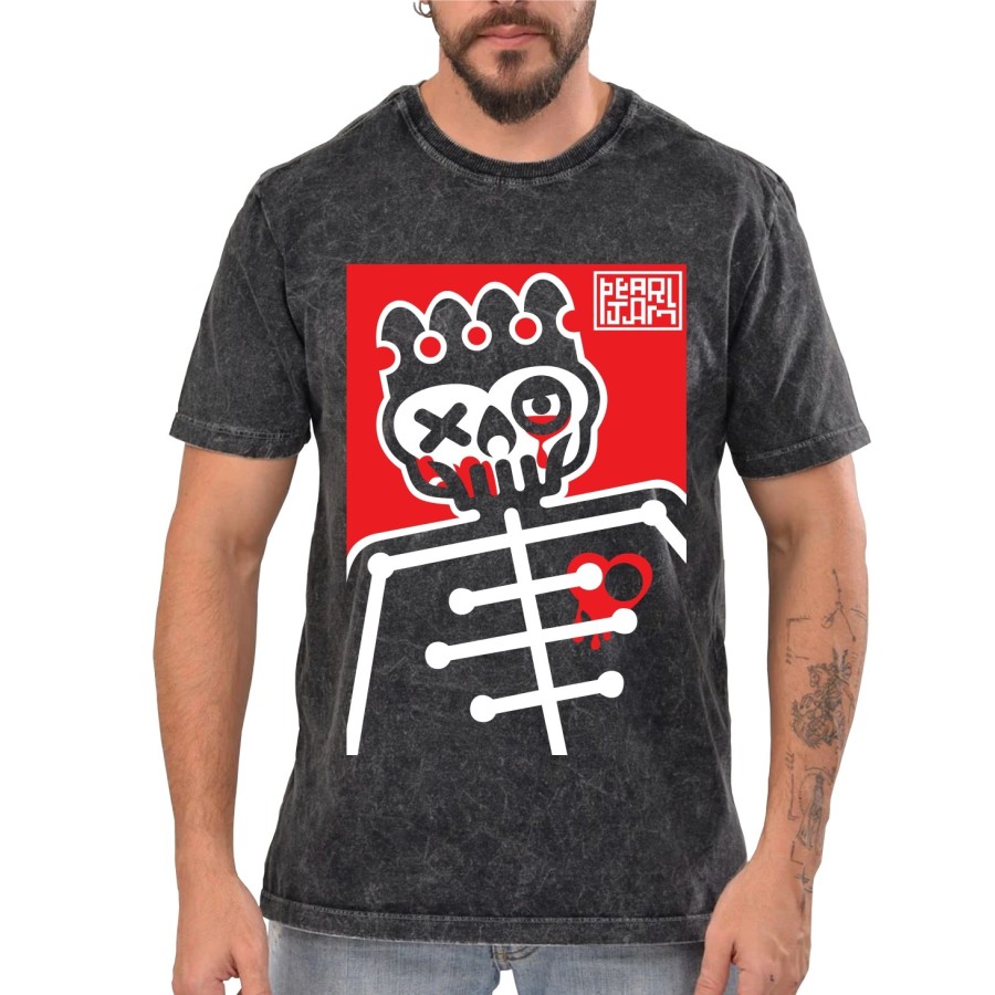 Rockwear Brasil - Camiseta Marmore Pearl Jam 4 Rockwear Preta Rockwear Brasil - Camiseta Marmore Pearl Jam 4 Rockwear Preta