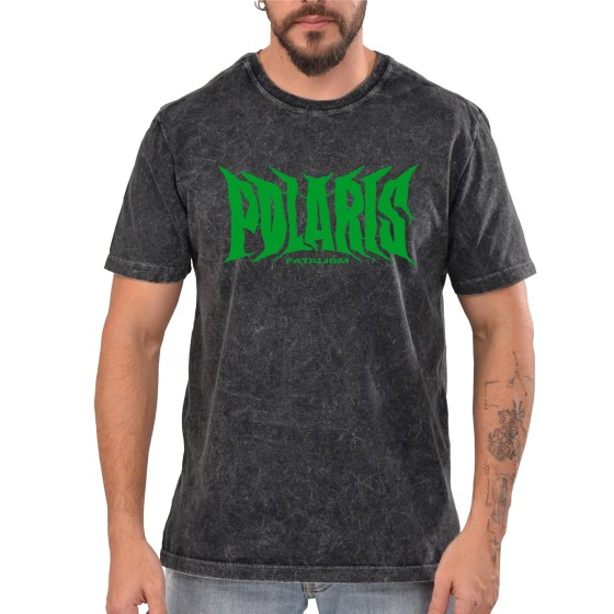 Rockwear Brasil - Camiseta Marmore Polaris Rockwear Preta
