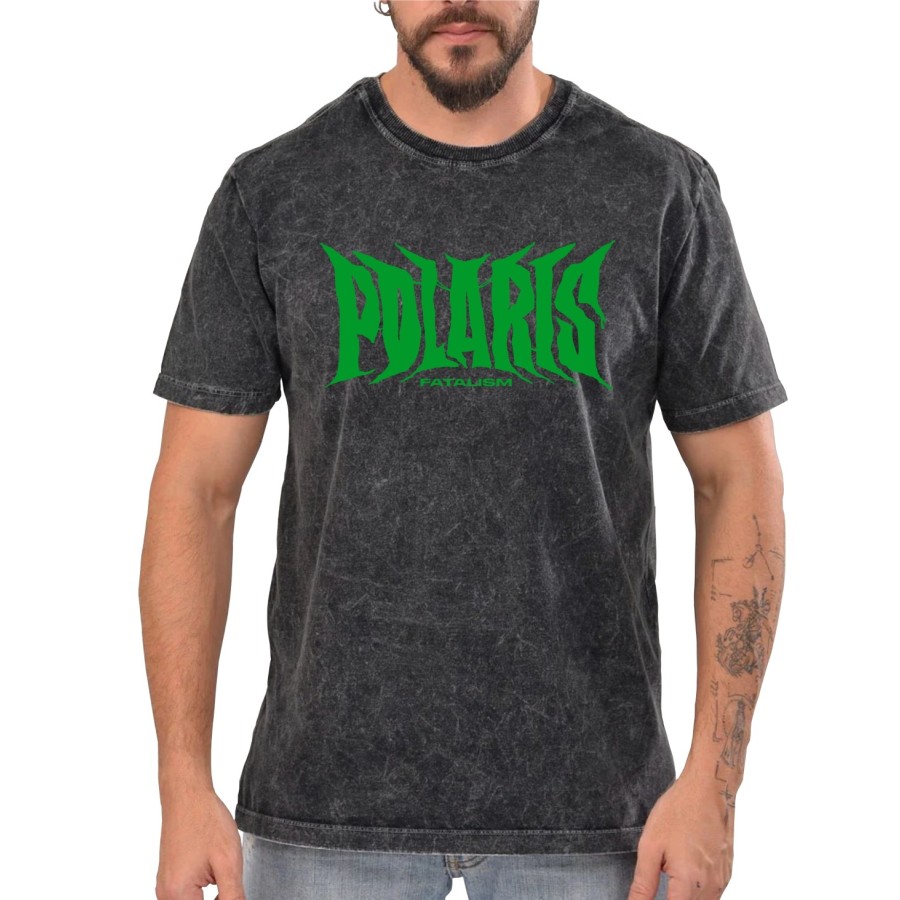 Rockwear Brasil - Camiseta Marmore Polaris Rockwear Preta
