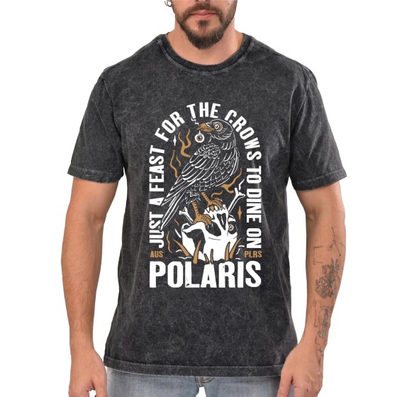 Rockwear Brasil - Camiseta Marmore Polaris 3 Rockwear Preta