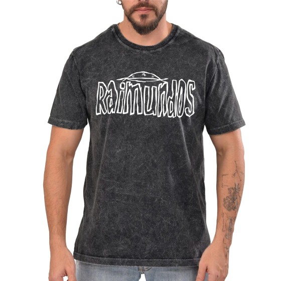 Rockwear Brasil - Camiseta Marmore Raimundos 2 Rockwear Preta