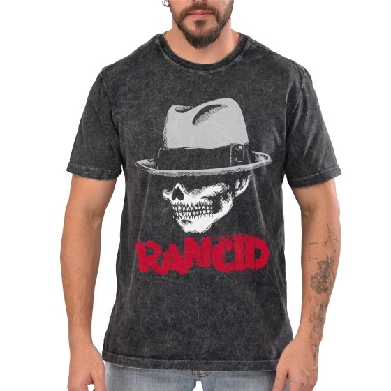 Rockwear Brasil - Camiseta Marmore Rancid Rockwear Preta