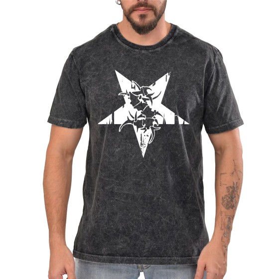 Rockwear Brasil - Camiseta Marmore Sepultura 3 Rockwear Preta