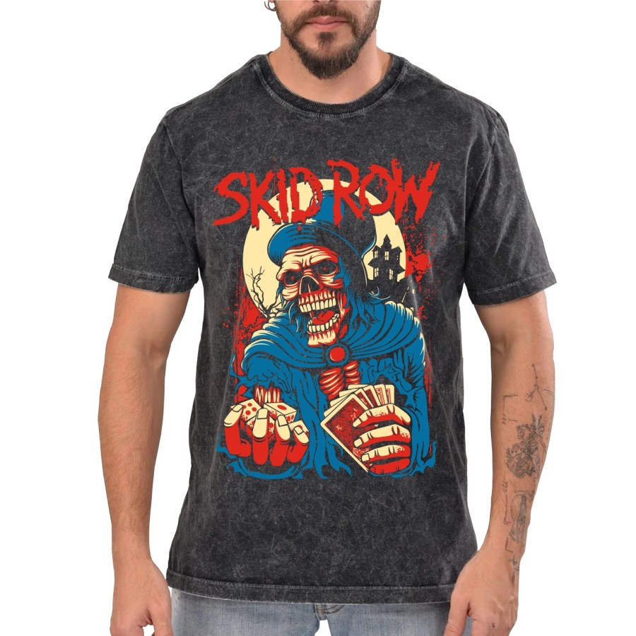 Rockwear Brasil - Camiseta Marmore Skid Row 2 Rockwear Preta Rockwear Brasil - Camiseta Marmore Skid Row 2 Rockwear Preta