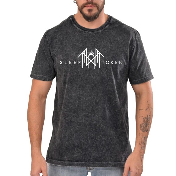 Rockwear Brasil - Camiseta Marmore Sleep Token Rockwear Preta