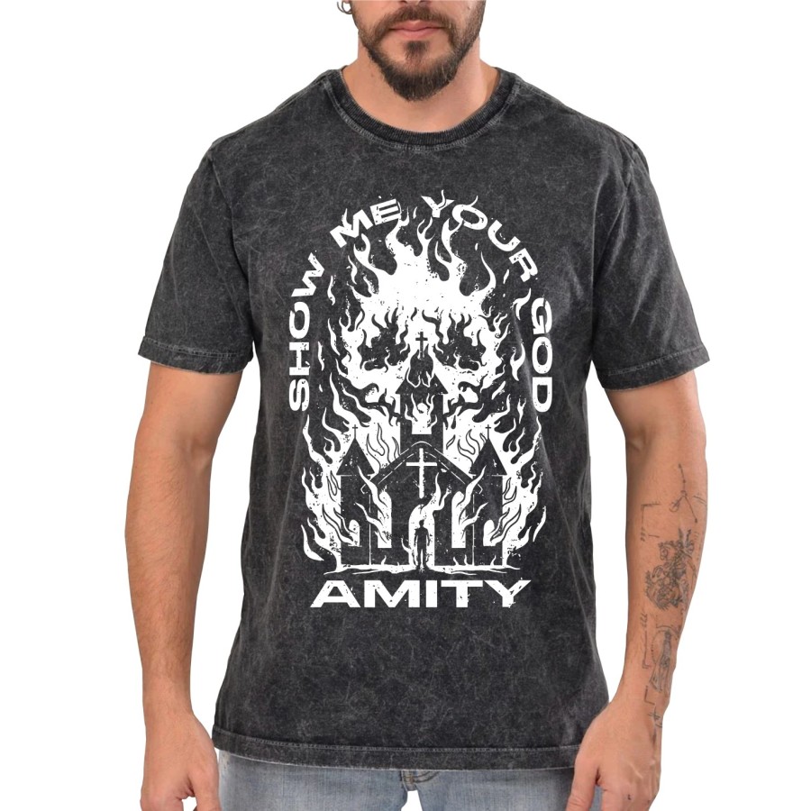 Rockwear Brasil - Camiseta Marmore The Amity Affliction Rockwear Preta Rockwear Brasil - Camiseta Marmore The Amity Affliction Rockwear Preta